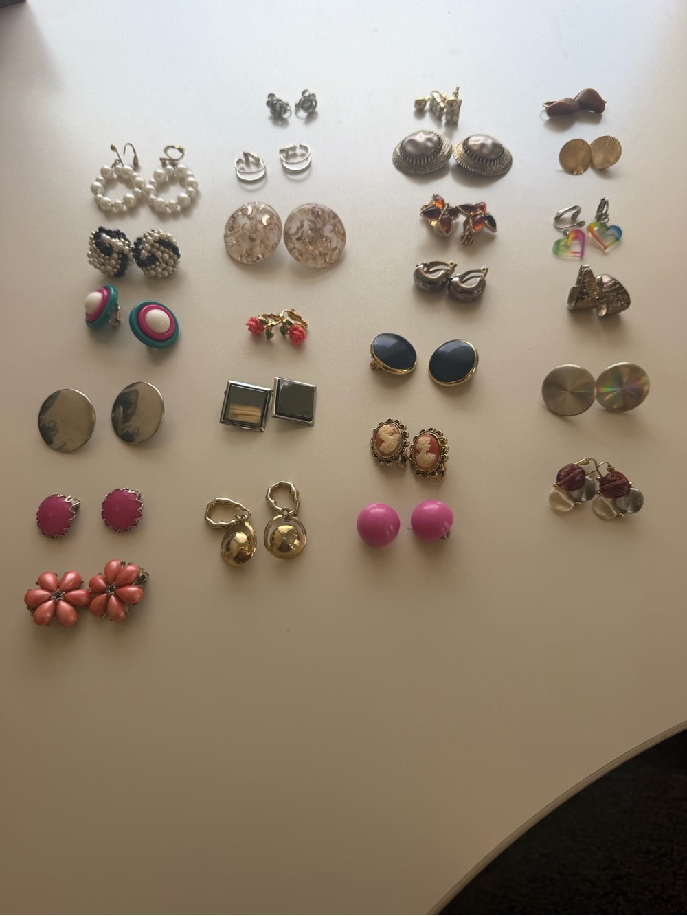 Vintage to Modern, 25 pairs of Clip On Earrings Women's Jewelry